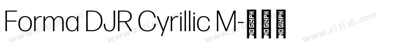 Forma DJR Cyrillic M字体转换 Forma DJR Cyrillic M字体转换